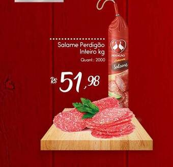 Giassi Supermercados Salame perdigão inteiro oferta
