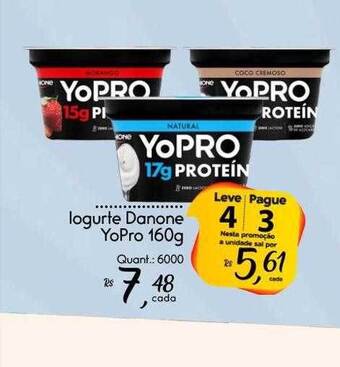 Giassi Supermercados Iogurte danone yopro leve 4 pague 3 oferta