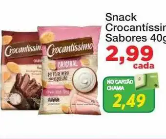 Chama Supermercados Snack crocantissimo sabores oferta