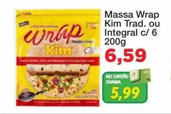 Chama Supermercados Massa wrap kim trad ou integral oferta