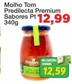 Chama Supermercados Molho tom predilecta premium sabores oferta