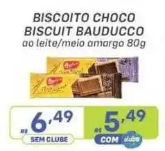 Biscoito choco biscuit bauducco ao leite-meio amargo