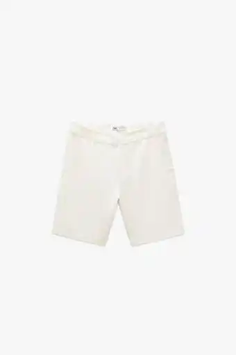 ZARA Bermuda com textura soft oferta