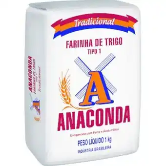 Atacadão Farinha de trigo pacote 1kg - anaconda oferta