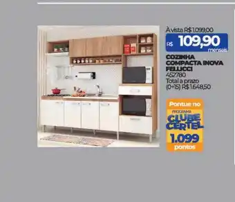 Lojas Certel Cozinha compacta inova fellici oferta