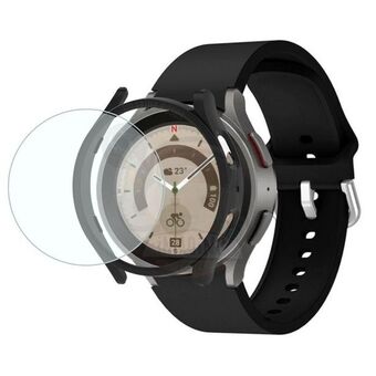 Kit pulseira silicone + capa acrílica + pelicula watch 5 pro