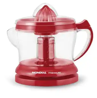 Carrefour Espremedor de frutas mondial premium e-23 220v vermelho oferta