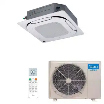 Carrefour Ar condicionado split cassete inverter midea atom 28000 btus quente frio 40atbqa28m5 220v oferta