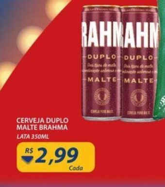 Assaí Atacadista Cerveja Duplo Malte Brahma 350ml oferta