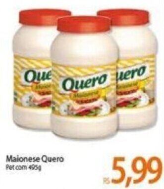 Atacadão Maionese Quero 495g oferta