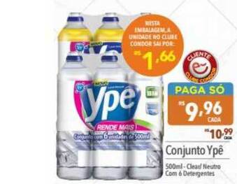 Supermercados Condor Conjunto Ypê 500ml oferta