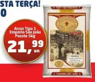 Tenda Atacado Arroz emporio são joão 5kg oferta
