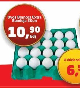 Tenda Atacado Ovos brancos extra bandeja 20un oferta