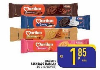 Mercantil Rodrigues Biscoito recheado marilan 90g oferta