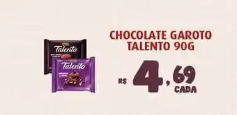 Bahamas Supermercados Chocolate Garoto Talento 90g oferta