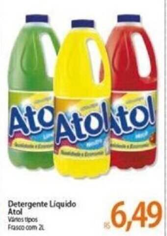 Atacadão Detergente Liquido Atol 2L oferta