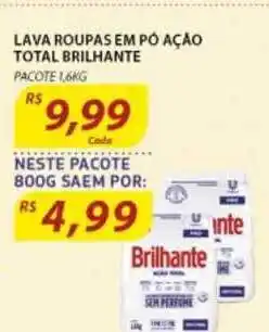 Assaí Atacadista Lava Roupas Em Pó Ação Total Brilhante 800g oferta