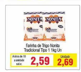 Farinha De Trigo Nonita Tradicional Tipo 1 1kg