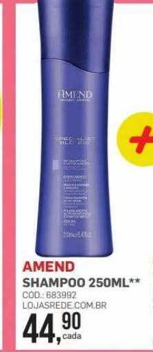Lojas Rede Amend shampoo oferta