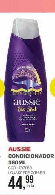 Lojas Rede Aussie condicionador oferta