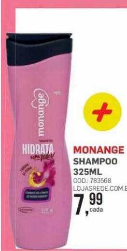 Lojas Rede Monange shampoo oferta