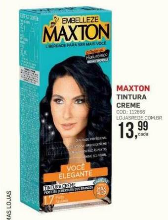 Lojas Rede Maxton tintura creme oferta