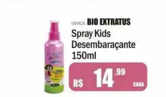 Marca bio extratus spray kids desembaraçante