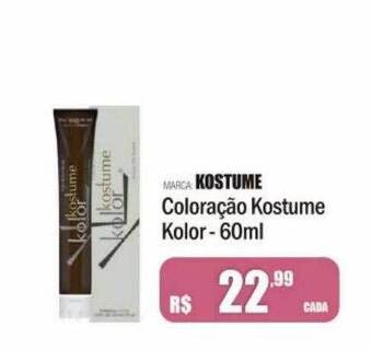 Marca kostume coloração kostume kolor