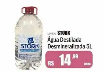 Marca stork água destilada desmineralizada