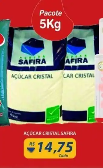 Assaí Atacadista Acucar Cristal Safira 5kg oferta