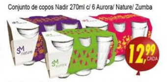 Kaçula Supermercados Conjunto de Copos Nadir 270ml c/6 Aurora/ Nature/ Zumba oferta