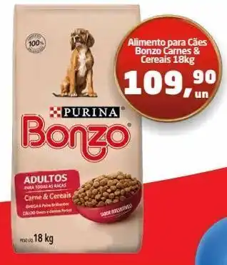 Tenda Atacado Alimento para cães bonzo 18 kg oferta