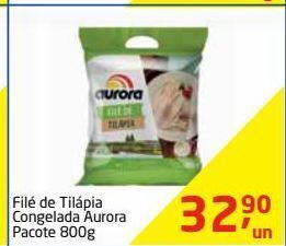 Tenda Atacado Filé de tilápia aurora 800g oferta