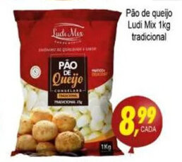 Kaçula Supermercados Pao de Queijo Ludi Mix 1kg trad. oferta