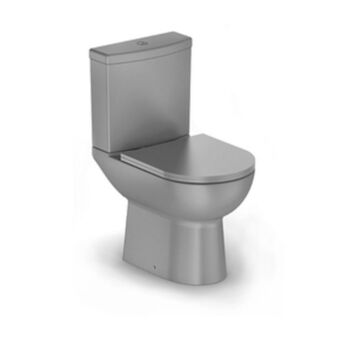 Leroy Merlin Kit vaso sanitário com caixa acoplada 3/6l smart cinza fosco roca oferta