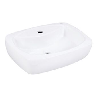 Leroy Merlin Cuba de apoio cerâmica retangular branca 12,5x50x36cm thema incepa oferta