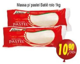 Massa p/ pastel Batie rolo 1kg
