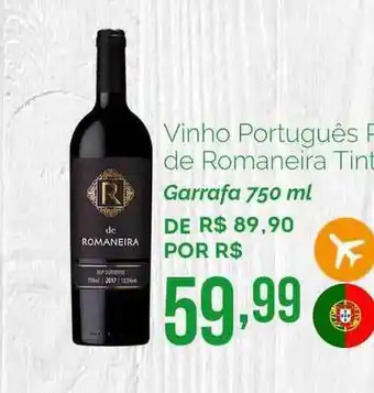 Oba Hortifruti Vinho Português R De Romaneira Tinto 750ml oferta