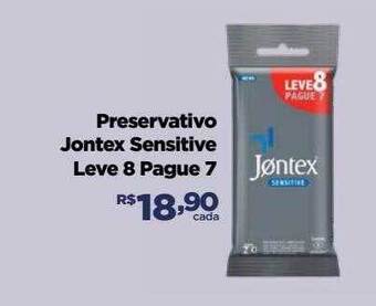 Preservativo jontex sensitive leve 8 pague 7