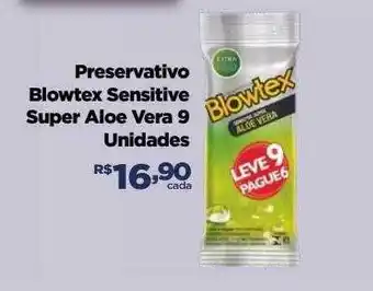 Farmácias Nissei Preservativo blowtex sensitive super aloe vera 9 oferta