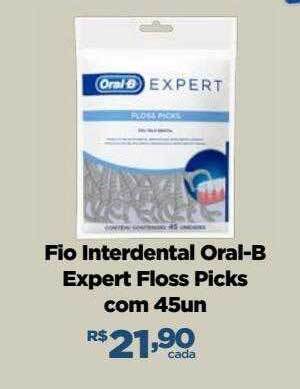 Fio interdental oral-b expert floss picks