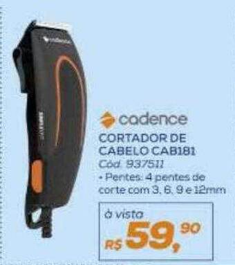 Cadence cortador de cabelo cab181