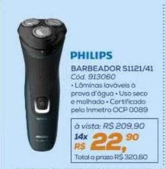 Lojas Colombo Philips barbeador s1121 41 oferta
