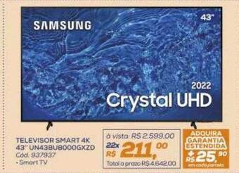 Lojas Colombo Televisor smart 4k 43 oferta