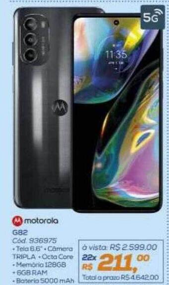 Lojas Colombo Motorola g82 oferta