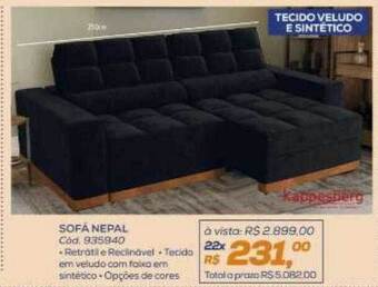 Lojas Colombo Sofá nepal oferta
