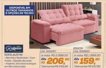 Lojas Colombo Sofá austin oferta