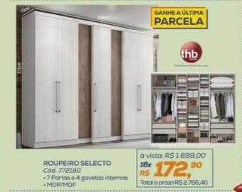 Lojas Colombo Roupeiro selecto oferta