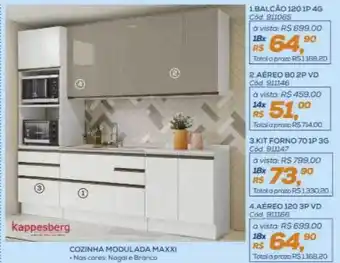 Lojas Colombo Cozinha modulada maxxi kappesberg oferta
