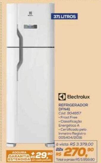 Lojas Colombo Electrolux refrigerador dfn41 oferta